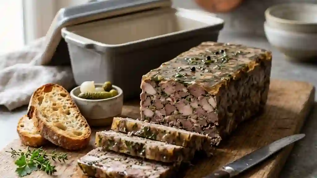 Terrine de lapin fondante au vin blanc - Photo de présentation