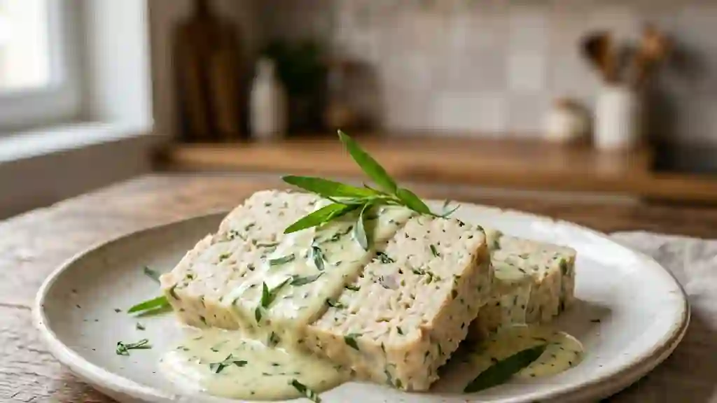 Terrine de poisson fondante et sauce estragon - Photo de présentation