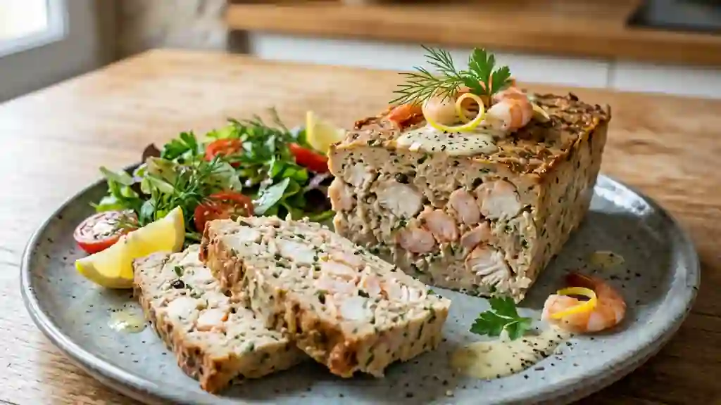 Terrine fondante poisson et crevettes - Photo de présentation