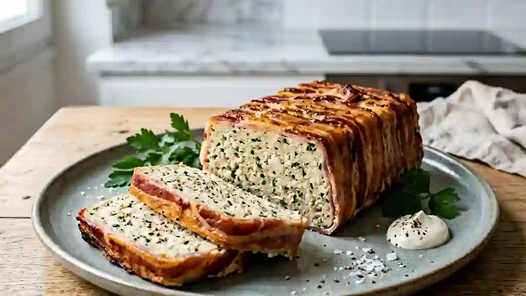 Terrine de poisson fondante au lard fumé - Photo de présentation