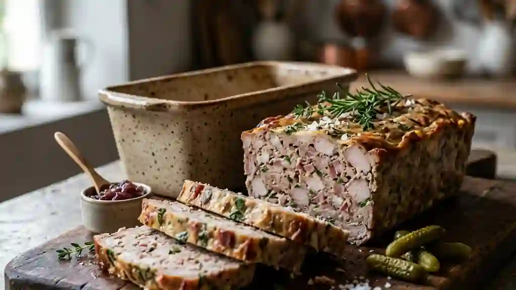 Terrine de porc fondante au lard fumé - Photo de présentation