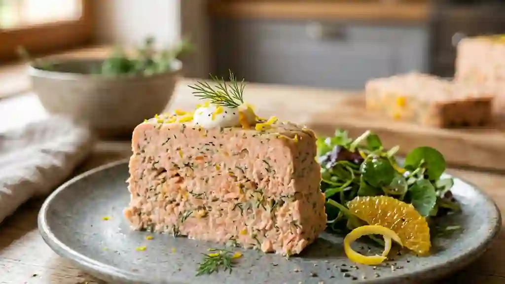 Terrine de saumon fondante aux agrumes - Photo de présentation