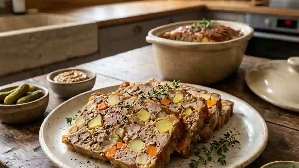 Terrine de veau fondante au cidre et thym - Photo de présentation