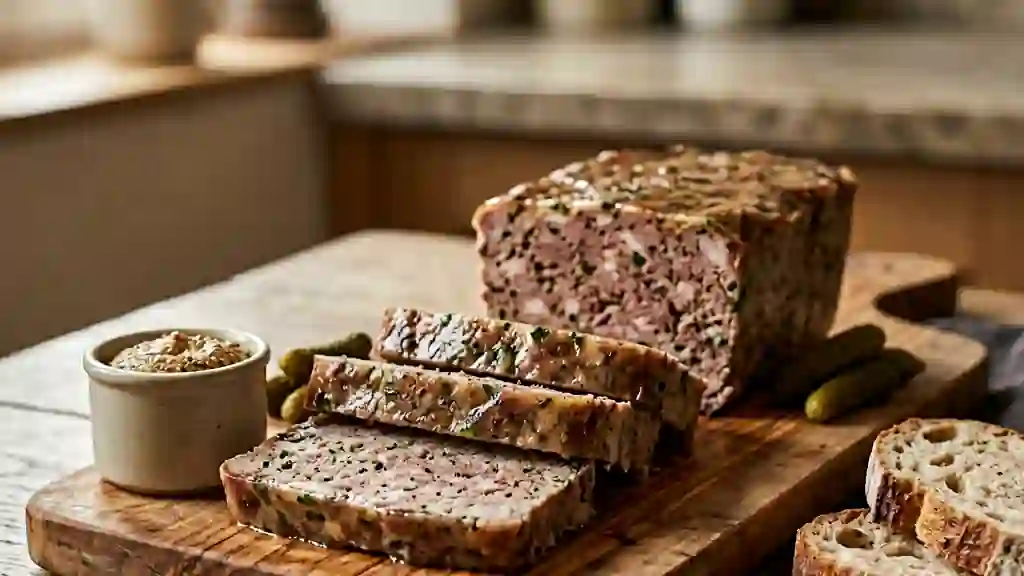 Terrine campagnarde fondante au veau et porc - Photo de présentation