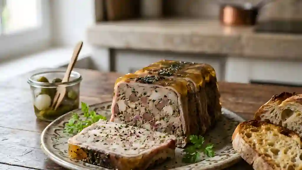 Terrine de volaille au lard fumé - Photo de présentation