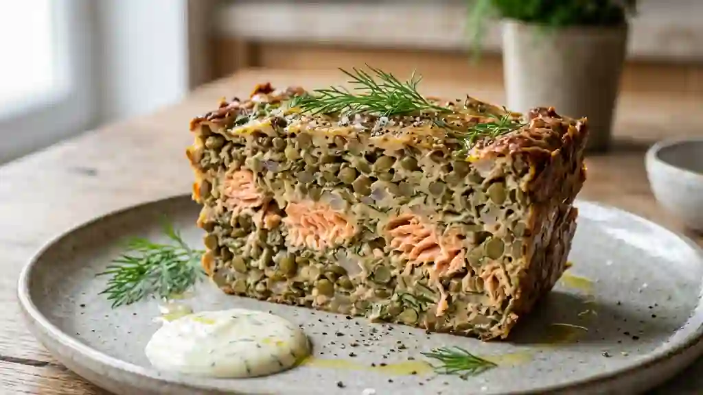Terrine Fondante Saumon et Lentilles à l'Aneth - Photo de présentation