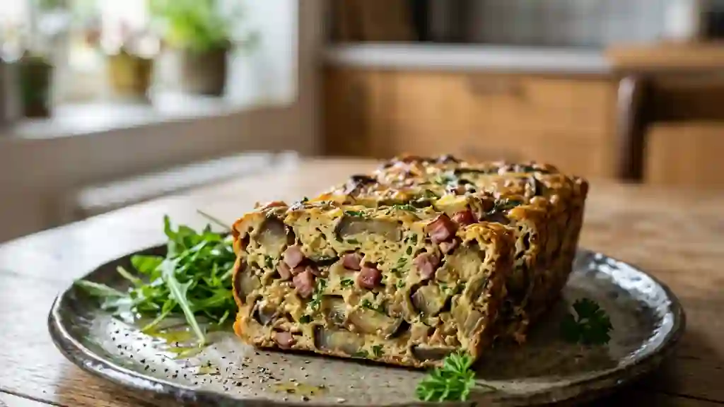 Terrine fondante d'aubergines au lard fumé - Photo de présentation