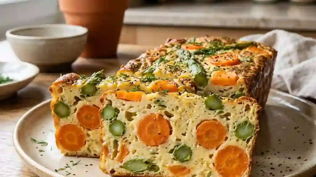 Terrine fondante aux carottes et asperges - Photo de présentation