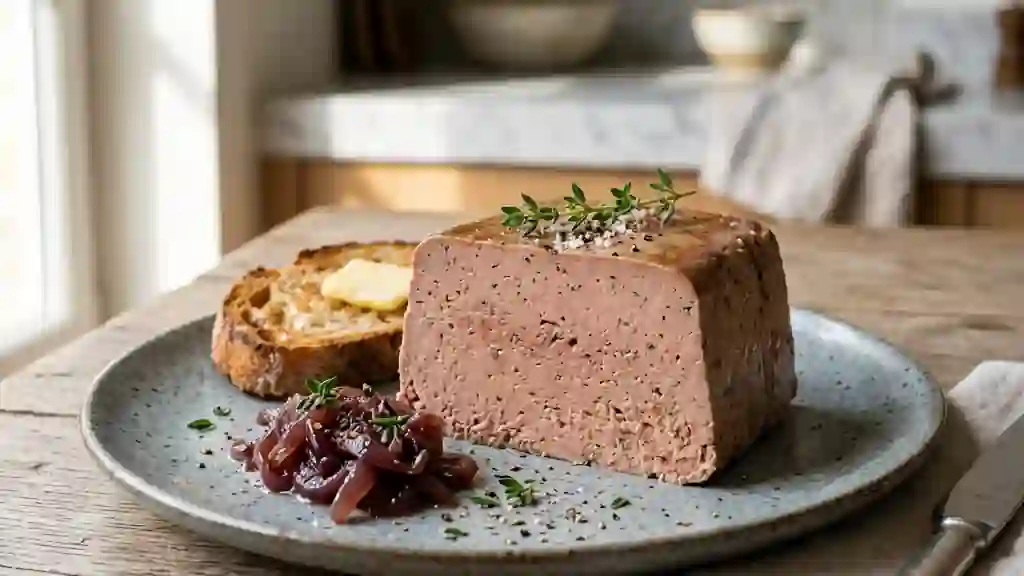 Terrine de foies de volaille fondante au porto - Photo de présentation