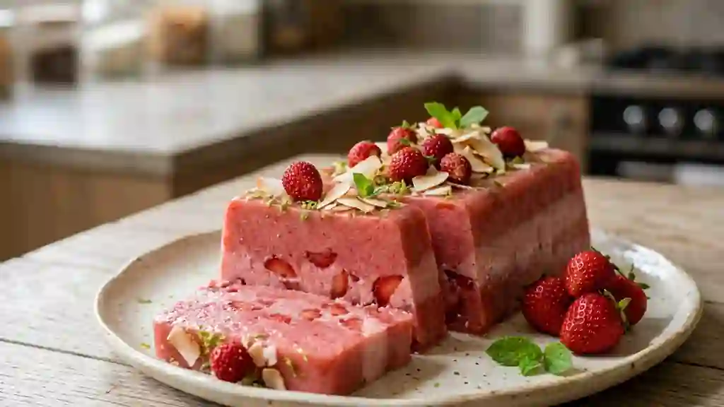 Terrine Fondante Fraise et Lait de Coco - Photo de présentation