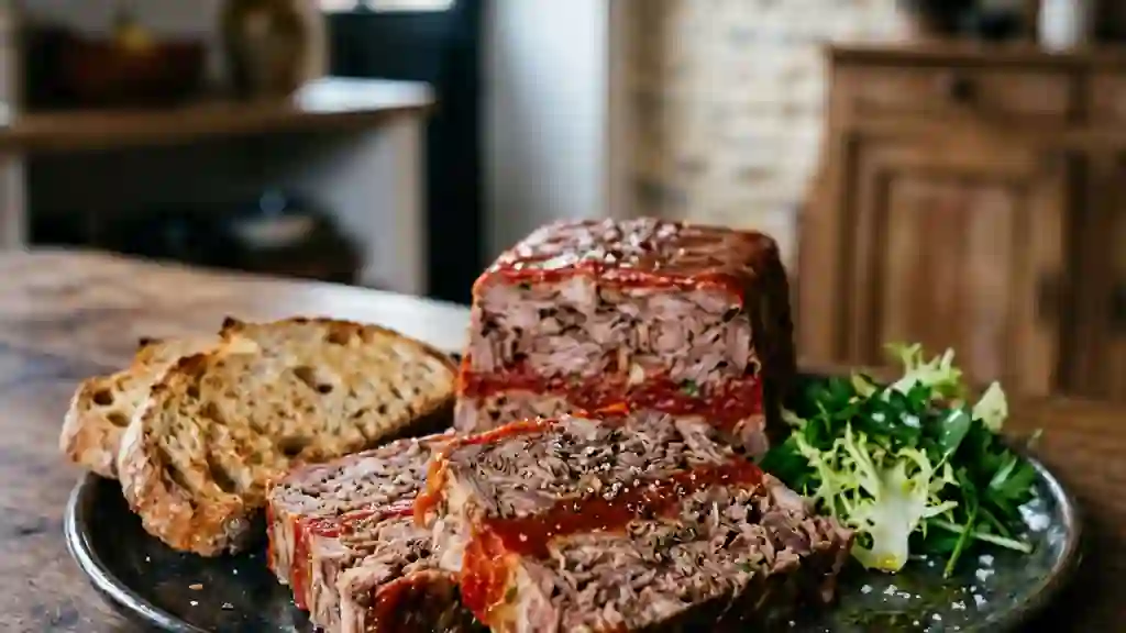 Terrine fondante de bœuf effiloché à la tomate - Photo de présentation
