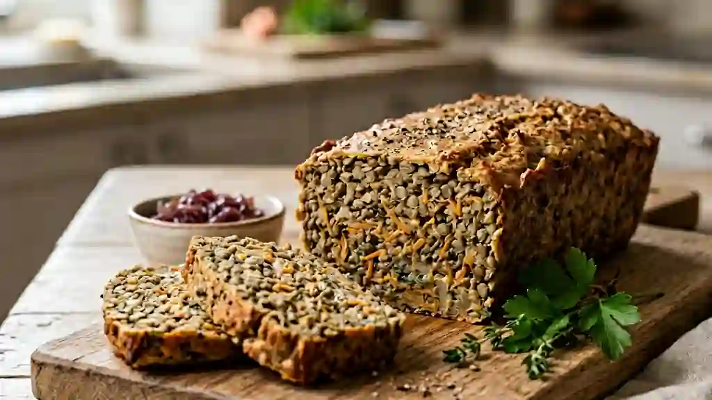 Terrine de lentilles fondante au thym - Photo de présentation