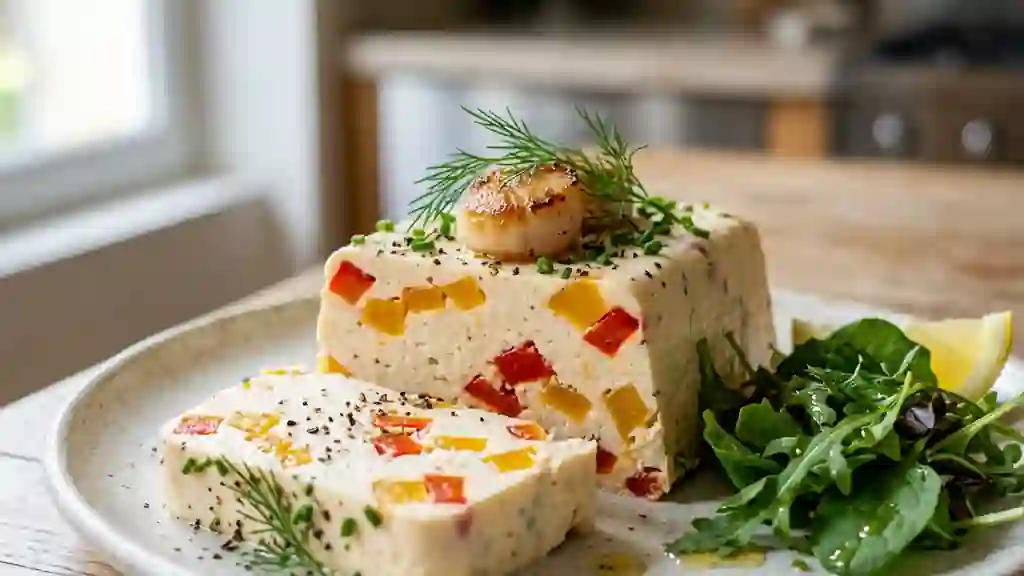 Terrine de Saint-Jacques et poivrons confits - Photo de présentation