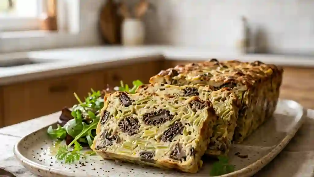 Terrine fondante de poireaux aux morilles - Photo de présentation