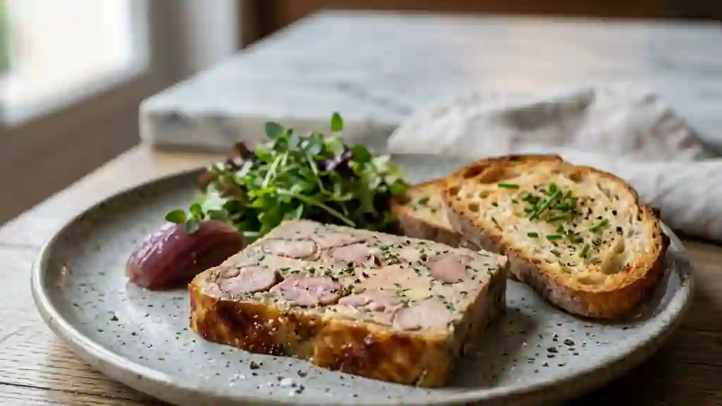 Terrine onctueuse de ris de veau et foie gras - Photo de présentation