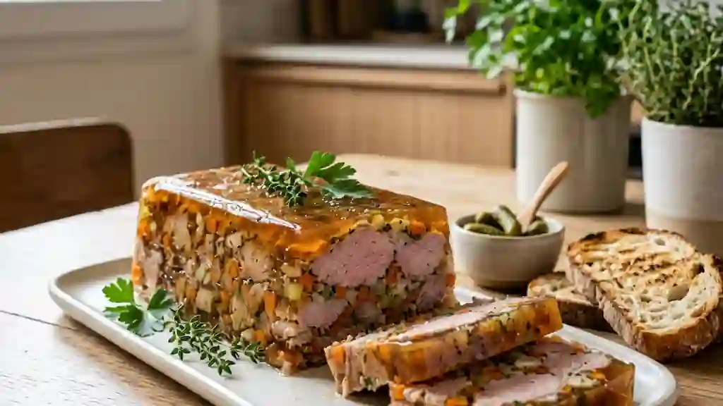 Terrine de porc fondante au cognac - Photo de présentation