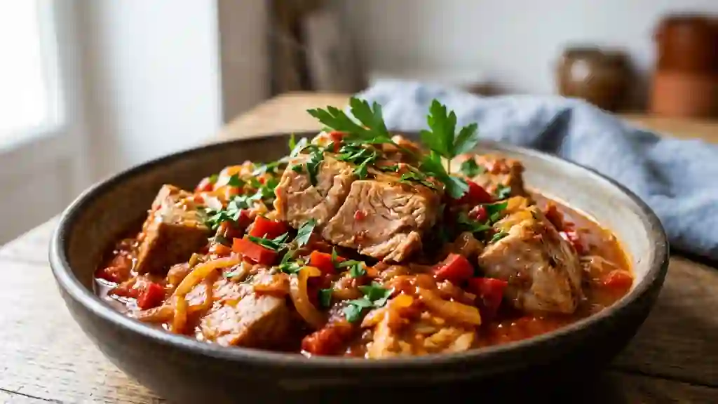 Thon à l'espagnole fondant au paprika - Photo de présentation