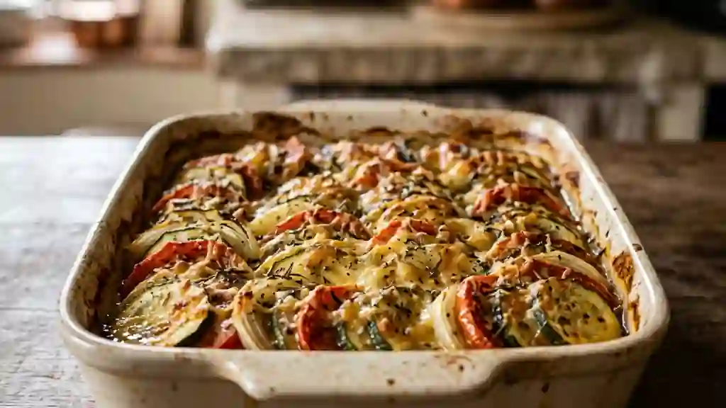 Tian de Courgettes Fondant et Croustillant - Photo de présentation