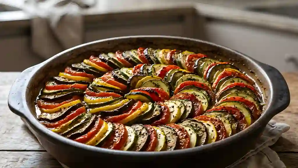 Tian de légumes confits à l'olive - Photo de présentation