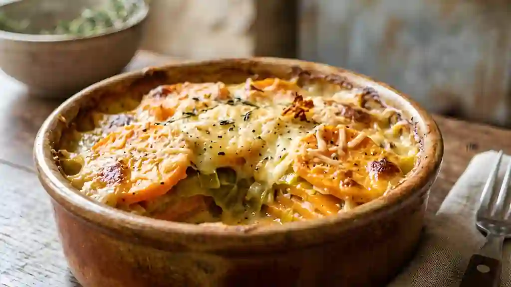 Tian Fondant Poireaux et Patates Douces - Photo de présentation