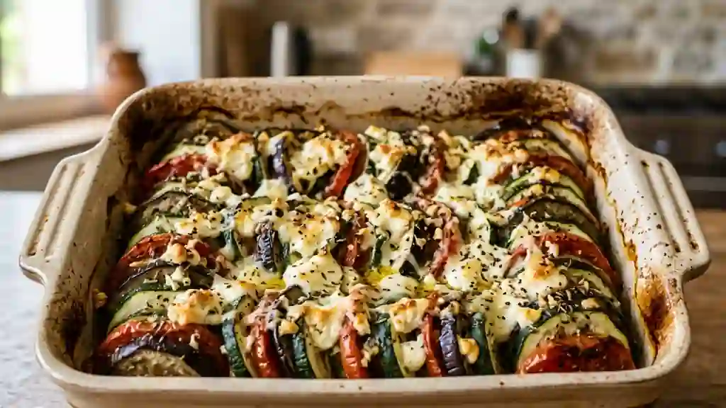 Tian de légumes fondants au chèvre - Photo de présentation