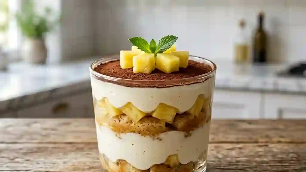 Tiramisu Exotique Ananas et Mascarpone - Photo de présentation