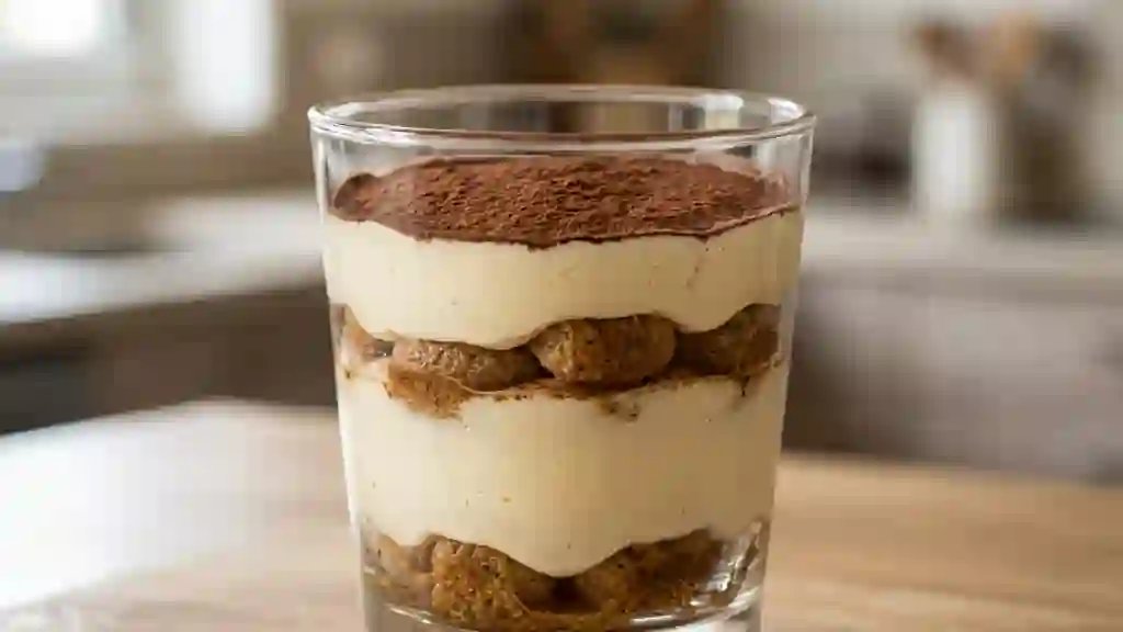 Tiramisu aérien au fromage blanc et vanille - Photo de présentation