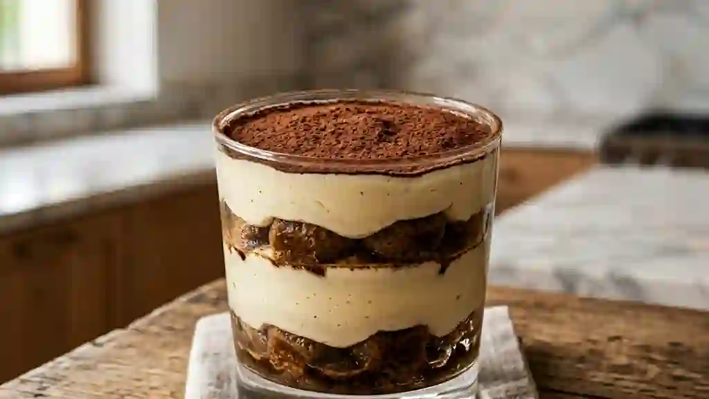 Tiramisu fondant au café serré - Photo de présentation