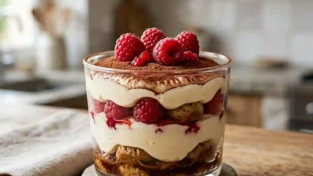 Tiramisu Framboise : Nuage de Douceur Acidulée - Photo de présentation