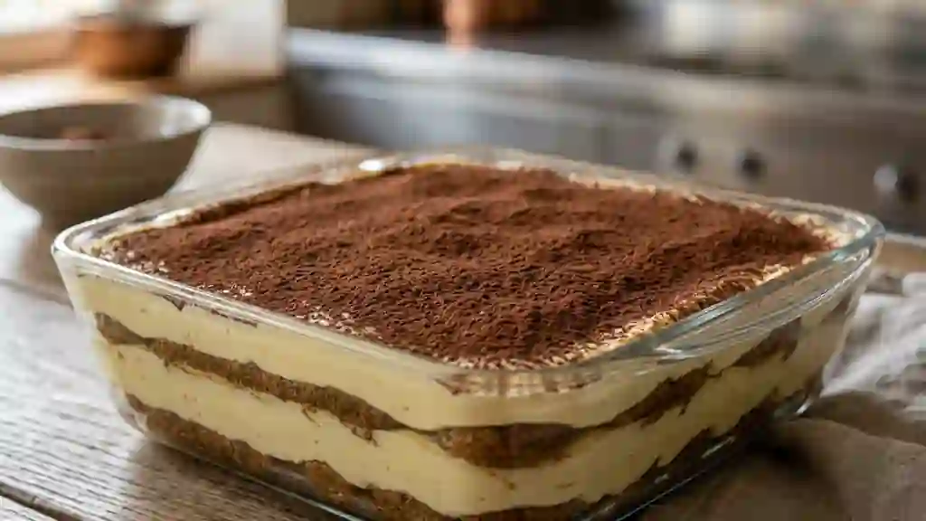 Tiramisu onctueux au café et mascarpone - Photo de présentation