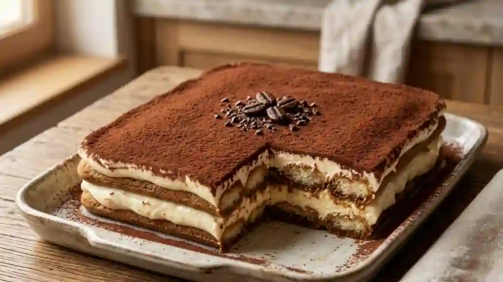 Tiramisu onctueux au café et mascarpone - Photo de présentation