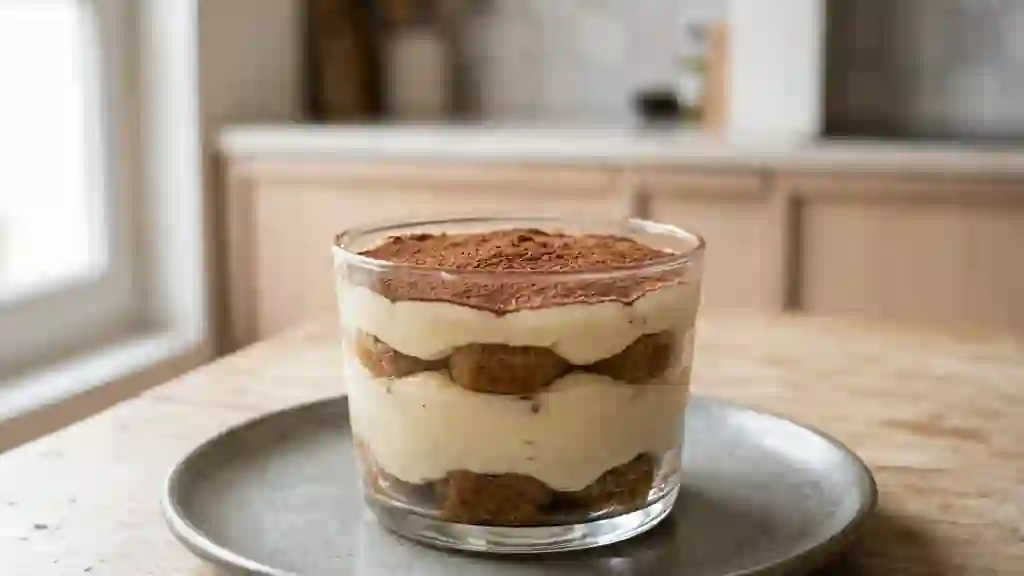 Tiramisu aérien au café serré - Photo de présentation