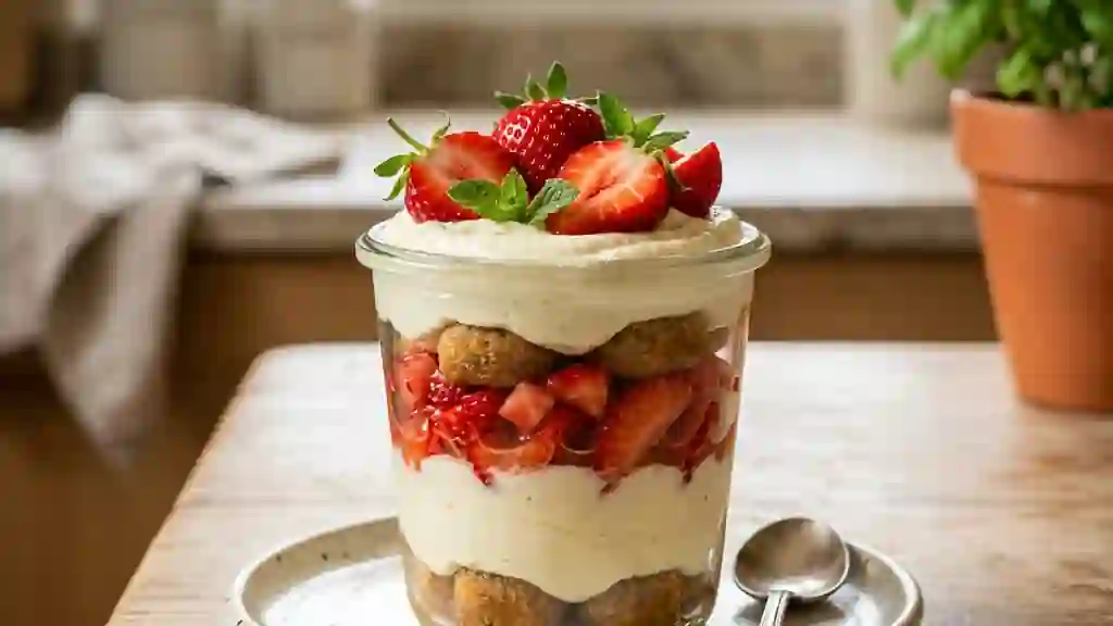 Tiramisu Fraises & Mascarpone Fondant - Photo de présentation