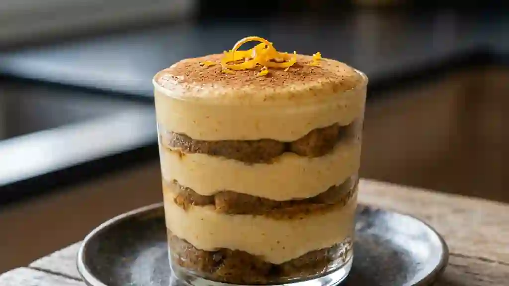 Tiramisu Fondant Courge et Orange - Photo de présentation