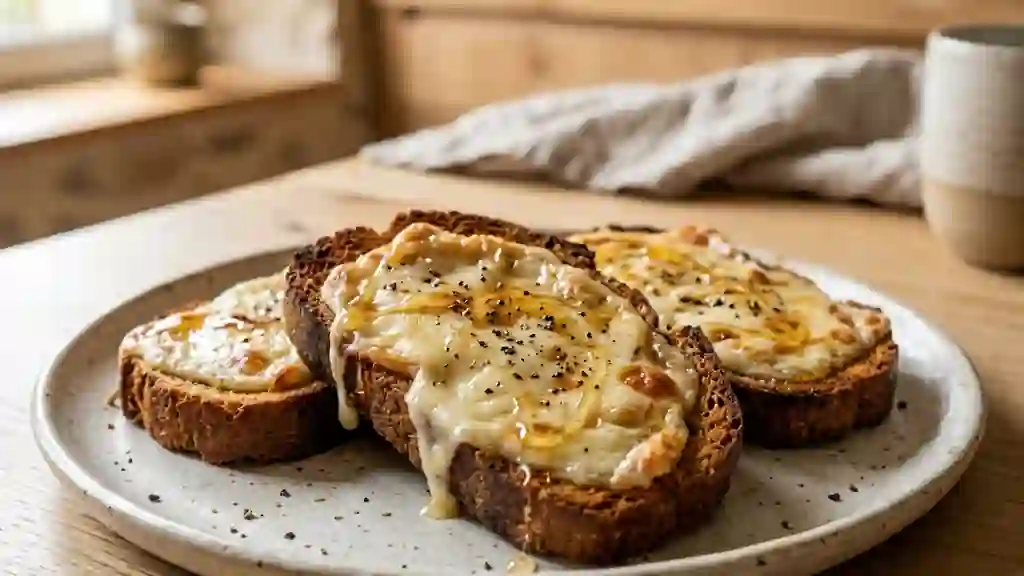 Toasts d'Époisses Fondants au Pain d'Épices - Photo de présentation