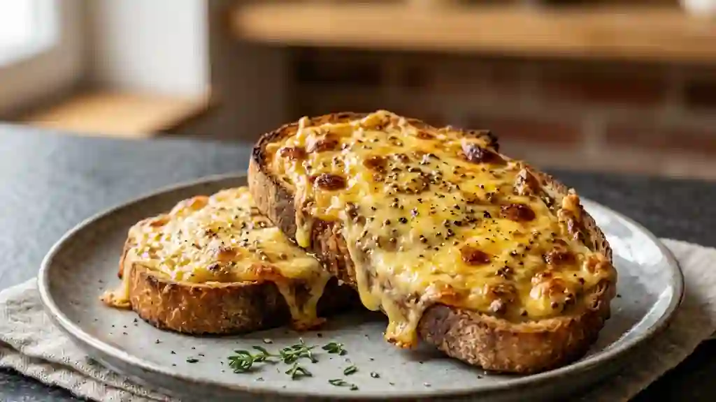Toast au Cheddar Fondant & Bière Blonde - Photo de présentation