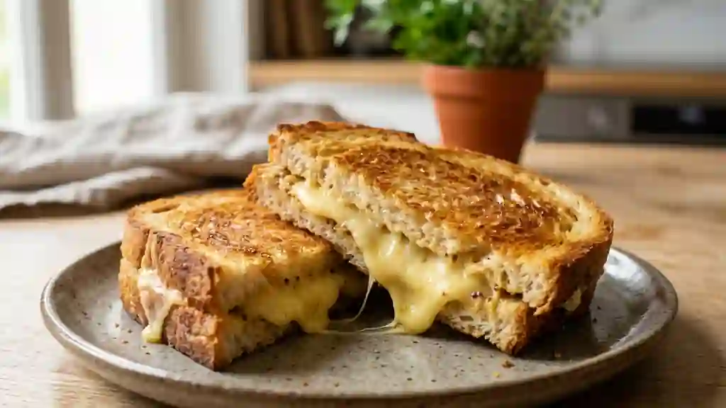 Toast au Chester Coulant et Croustillant - Photo de présentation