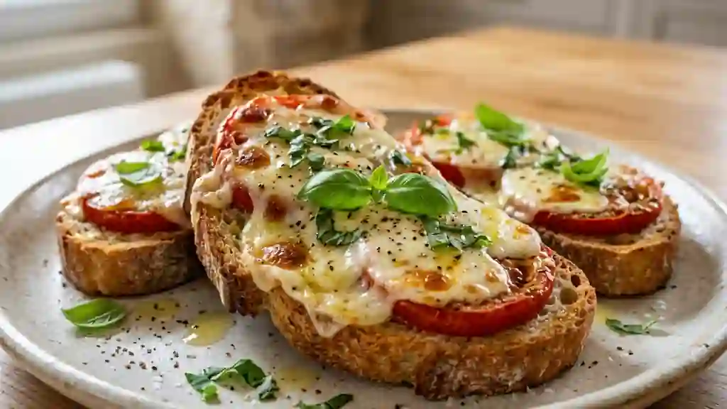 Bruschetta Croustillante Tomate Mozzarella - Photo de présentation