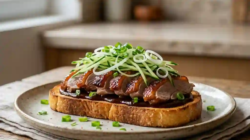 Toast pékinois croustillant au canard laqué - Photo de présentation