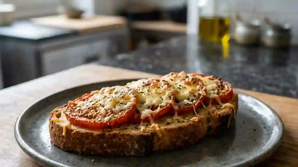 Tartines provençales gratinées à l'ail - Photo de présentation