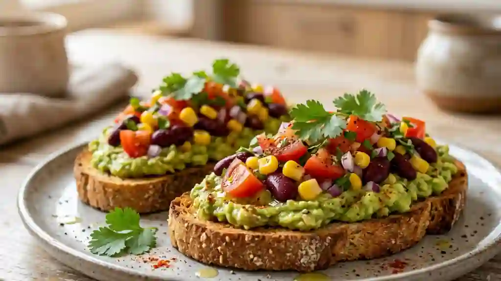 Toasts Tex-Mex Croquants à l'Avocat - Photo de présentation
