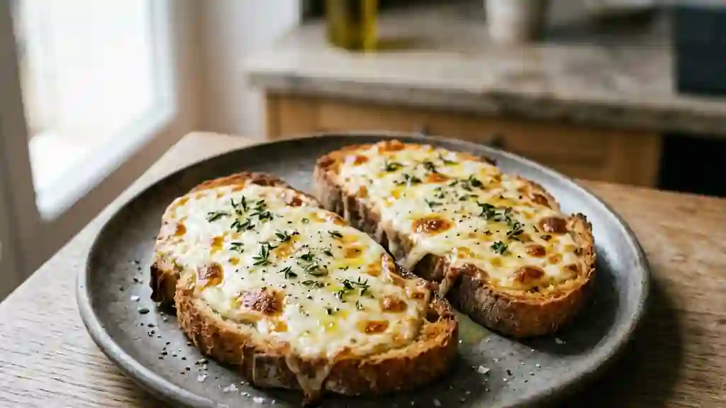 Tartines Croustillantes Mozzarella et Thym - Photo de présentation