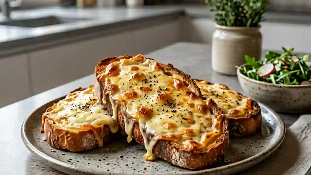 Toasts au Chimay fondants et aillés - Photo de présentation