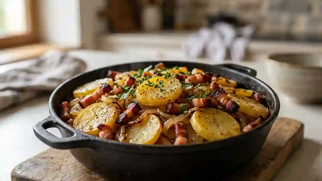 Toffailles fondantes au lard fumé - Photo de présentation