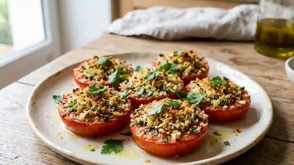 Tomates ardennaises au four, croûte croustillante - Photo de présentation