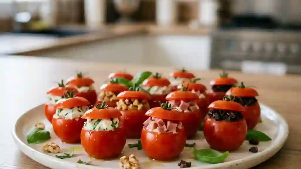 Tomates Cerises Farcies : 4 Cœurs Fondants - Photo de présentation