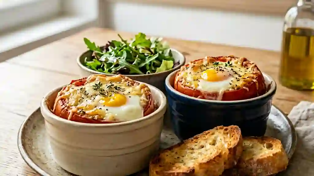 Tomates cocotte au fromage et cœur fondant - Photo de présentation