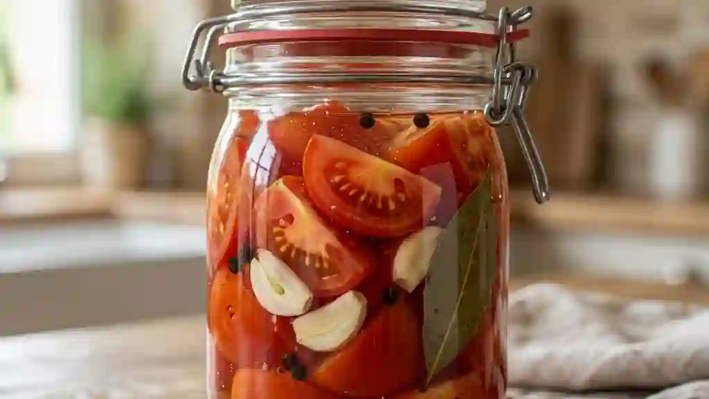 Tomates Confites au Vinaigre et Ail - Photo de présentation