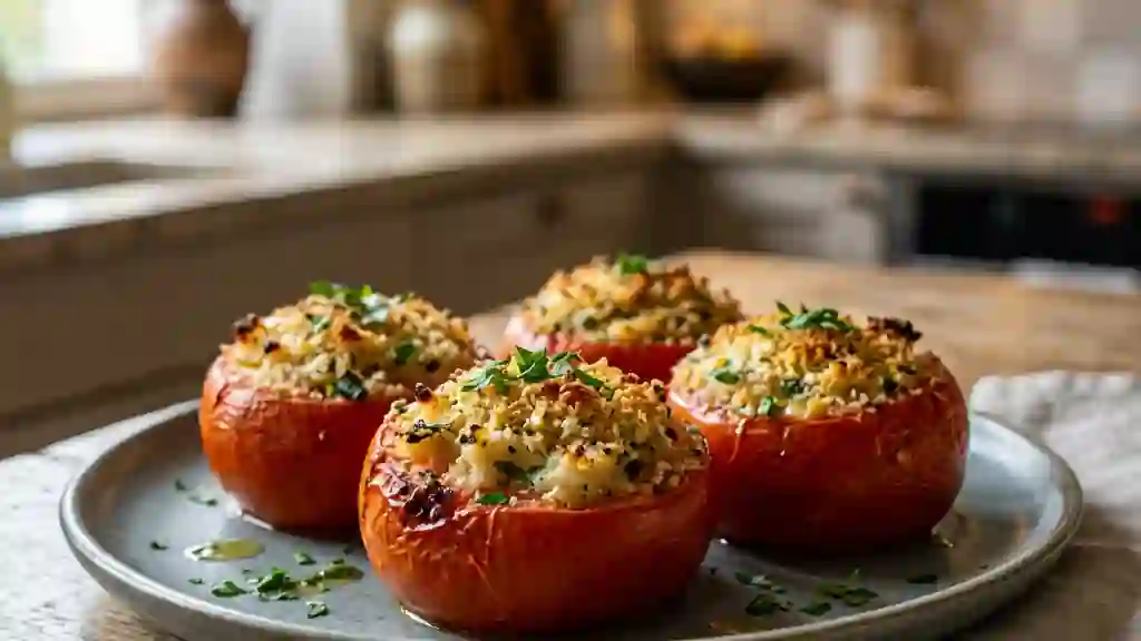 Tomates rôties à la brandade onctueuse - Photo de présentation