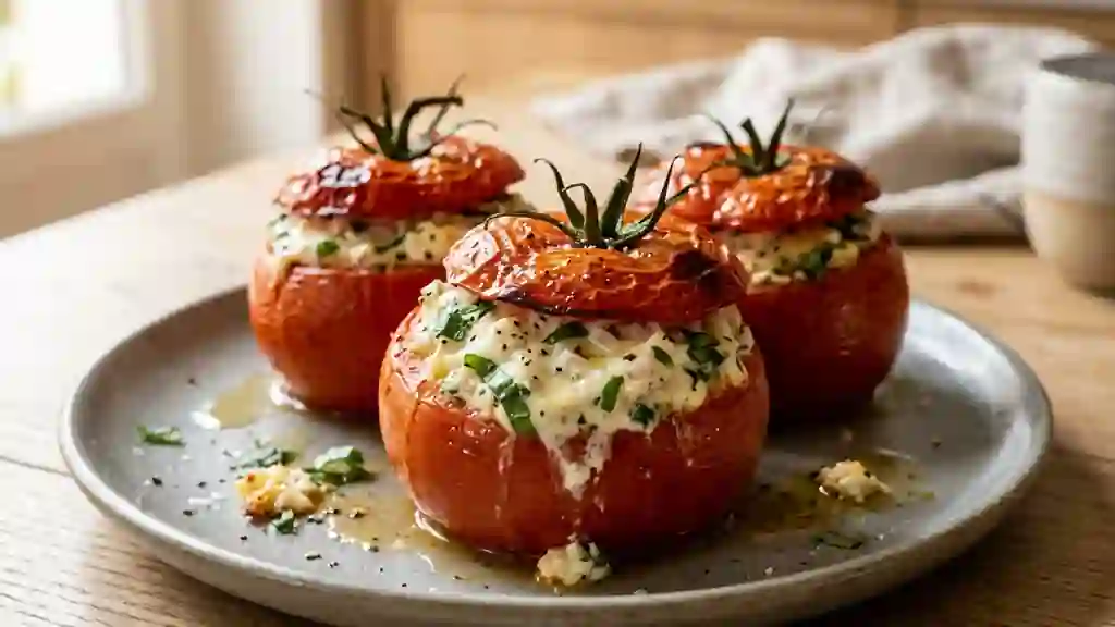 Tomates rôties au Carré Frais fondant - Photo de présentation